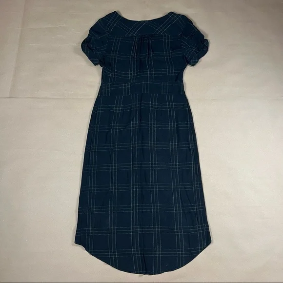 Free People Black Yellow Plaid Dress Size Large - Picture 2 of 4